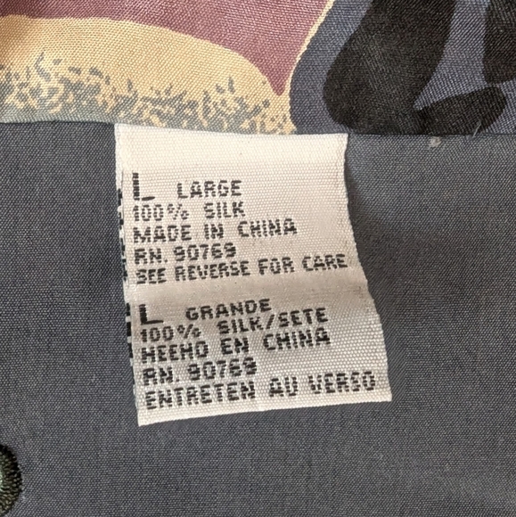 Vintage Carte Abstract Silk Bomber – 100% Silk 90s Art Scene Jacket 🎨🕺 (L) - Picture 6 of 11